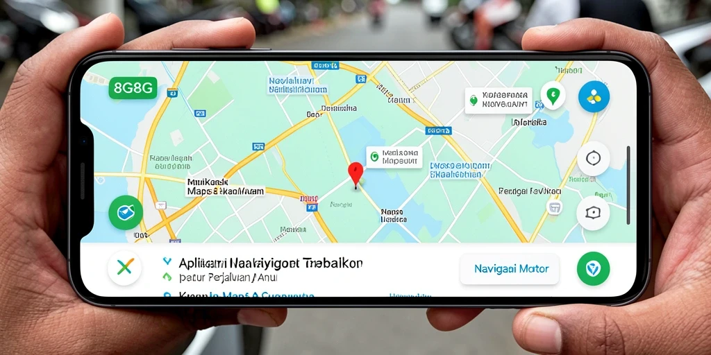 Antarmuka pengguna 8G8G yang intuitif untuk navigasi motor.