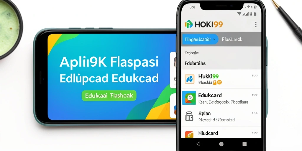 Screenshot antarmuka utama aplikasi Flashcard HOKI99.