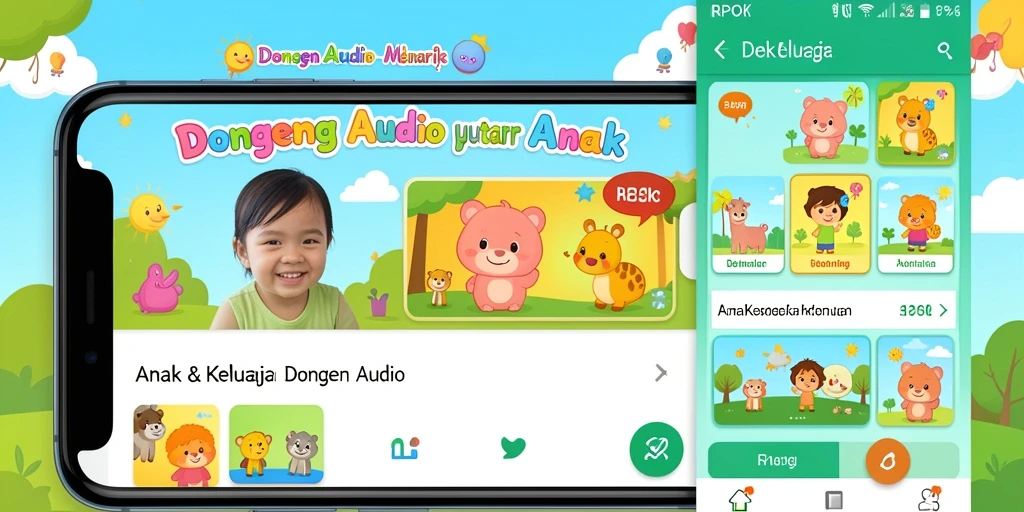 Antarmuka pengguna RPOK yang menarik dan ramah anak.