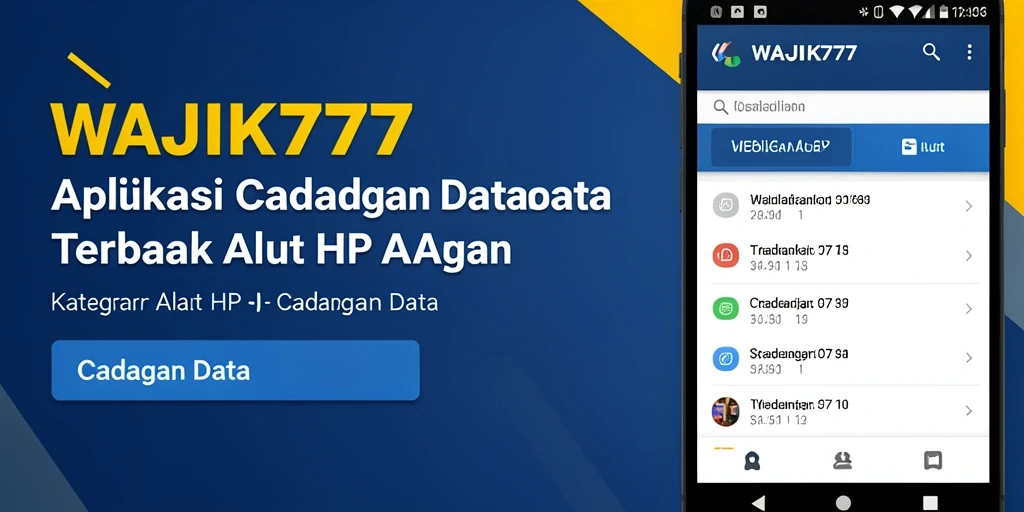Antarmuka pengguna WAJIK777 yang sederhana dan fungsional.